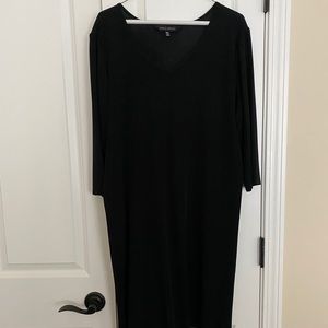 Women’s Ming Wang 3/4 Sleeve V-Neck Knit Dress